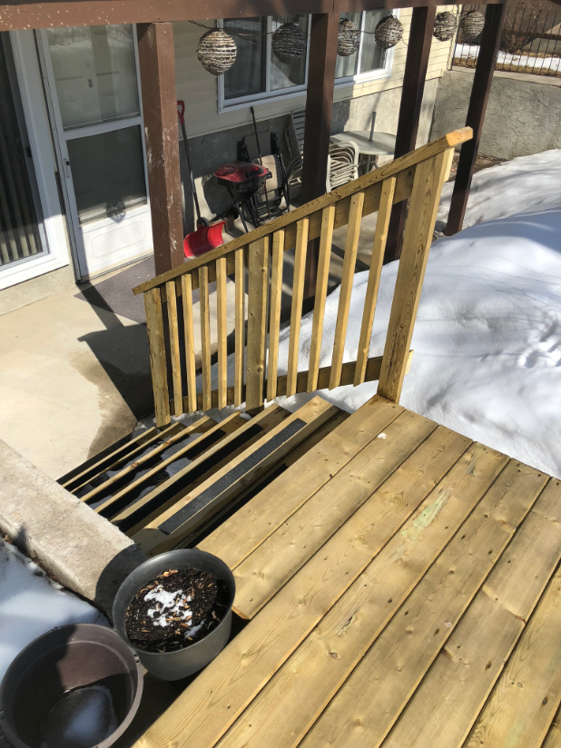 New deck or set of stairs?